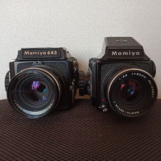 マミヤ(USTMamiya)のMamiya m645 80mm 1:2.8 2台セット (フィルムカメラ)