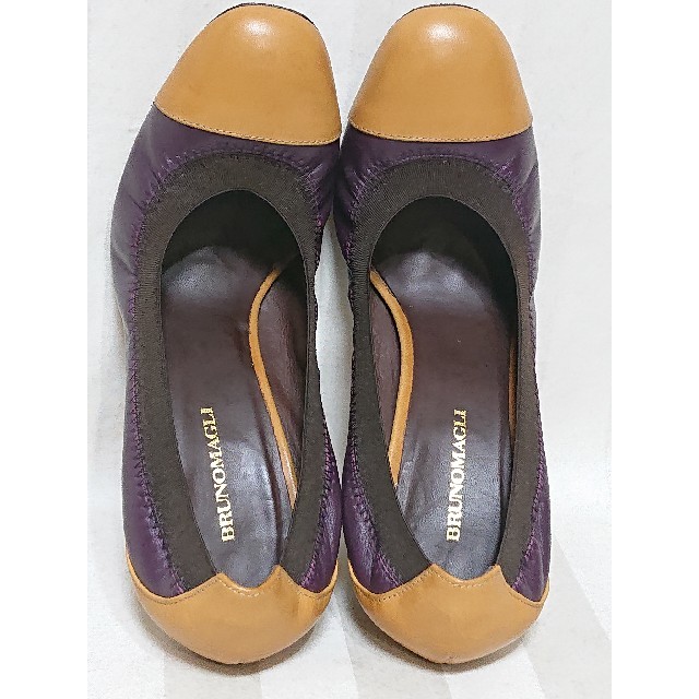 BRUNOMAGLI(ブルーノマリ)のイタリアmade｢BRUNO MAGLI｣コンビカラー皮革の素敵パンプスです レディースの靴/シューズ(ハイヒール/パンプス)の商品写真