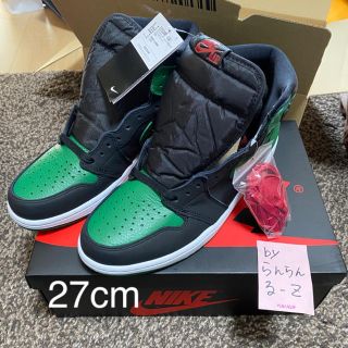 ナイキ(NIKE)のAIR JORDAN1 high pine green(スニーカー)