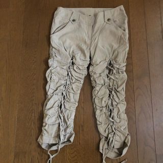 美品！編み上げパンツ(クロップドパンツ)