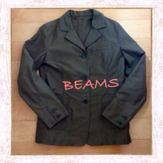 ビームス(BEAMS)のBEAMS カーキジャケット(ミリタリージャケット)