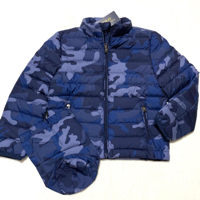 POLO RALPH LAUREN - 6/120 新品 パッカブル ダウンジャケット ネイビーカモフラ