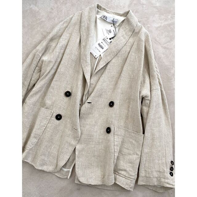 zara オーバーサイズリネンジャケット S