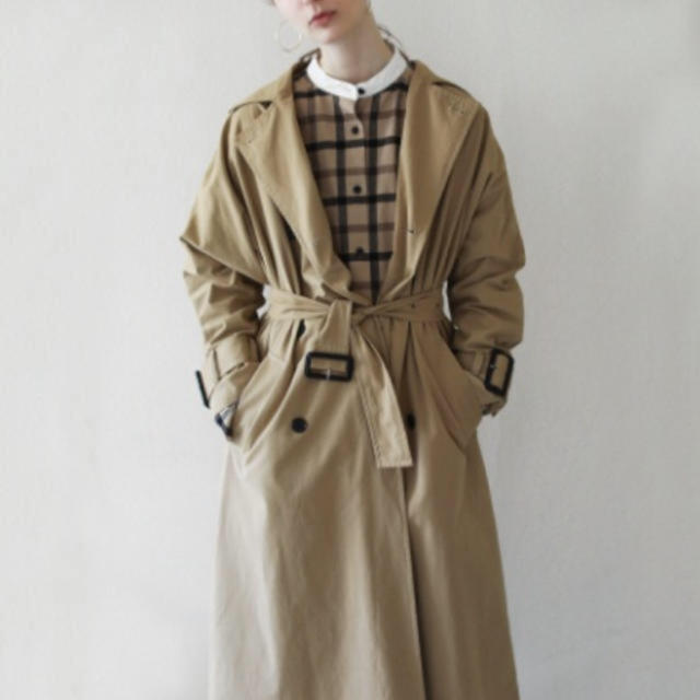 TODAYFUL(トゥデイフル)のTODAYFUL Over Trench Coat オーバートレンチ36 レディースのジャケット/アウター(トレンチコート)の商品写真