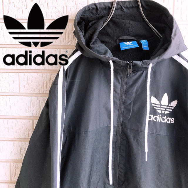 adidas(アディダス)の送料無料　アディダス オリジナルス　ジップアップパーカー　トレフォイルロゴ　レア メンズのトップス(パーカー)の商品写真