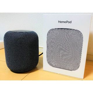 アップル(Apple)のHomePod ほぼ未使用　スペースグレイ(スピーカー)