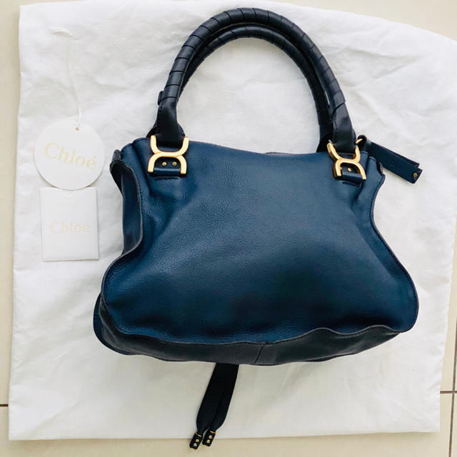 Chloe(クロエ)の★CHLOE クロエ★MARCIE ミッドナイトブルー バッグ レディースのバッグ(トートバッグ)の商品写真