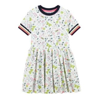 プチバトー(PETIT BATEAU)のビーンズ様専用♡6ans プチバトー プリントスウェット半袖ワンピース(ワンピース)