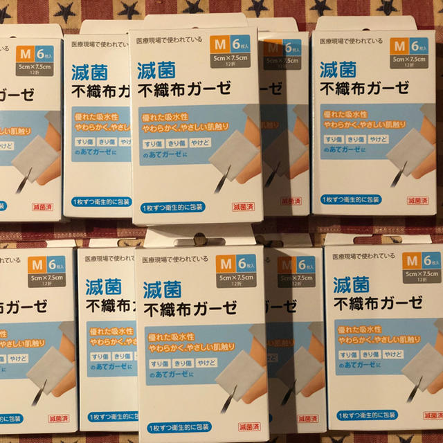 ポアクレイマスク,不織布ガーゼ滅菌ガーゼ60枚Mガーゼインナーシート不織布マスクの通販byc'sshop