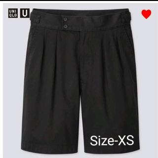 ユニクロ(UNIQLO)のUniqlo-U　グルカショートパンツ　ブラック　SIZE-XS(ショートパンツ)