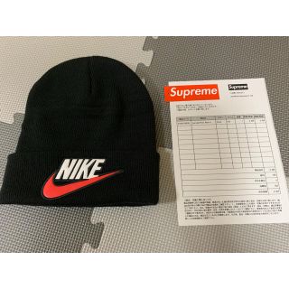 シュプリーム(Supreme)のnike supreme beanie 　シュプリーム　ビーニー　ニット帽(ニット帽/ビーニー)