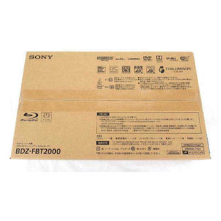 ソニー(SONY)の新品 SONY BDZ-FBT2000 4Kチューナー内蔵 2TB プレイヤー(ブルーレイレコーダー)