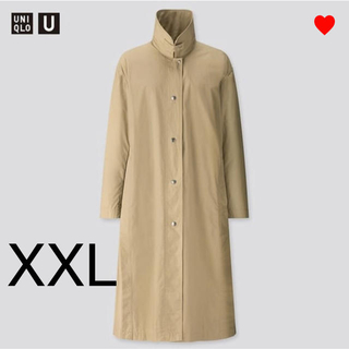 ユニクロ(UNIQLO)の新品未使用　ユニクロユー　ライトロングコート　XXL オリーブ(ロングコート)