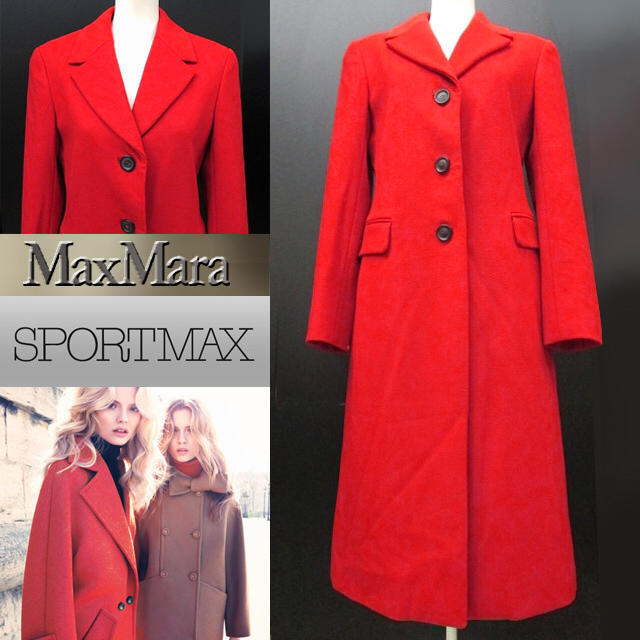 MaxMara❤️高貴な赤♡ロングコート