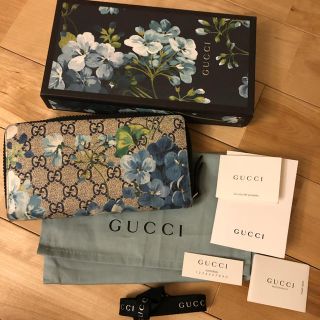 グッチ(Gucci)のGUCCI  グッチ　ラウンドジップ長財布 GG柄　総ロゴ　花柄 ウォレット(長財布)