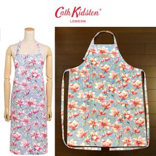 キャスキッドソン(Cath Kidston)の未使用 Cath Kidston エプロン マグノリア/ペールブルー(その他)