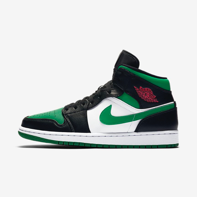 NIKE JORDAN 1 MID BLACK/PINEGREEN 27.5