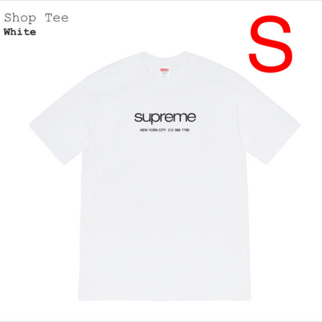 新品 Sサイズ Supreme Shop Tee White 20SS