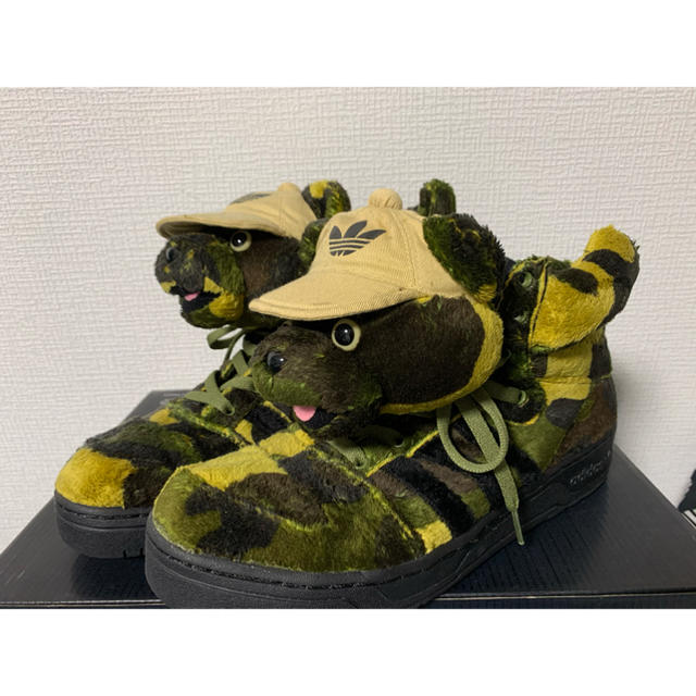 Jeremy Scott × adidas camo bear