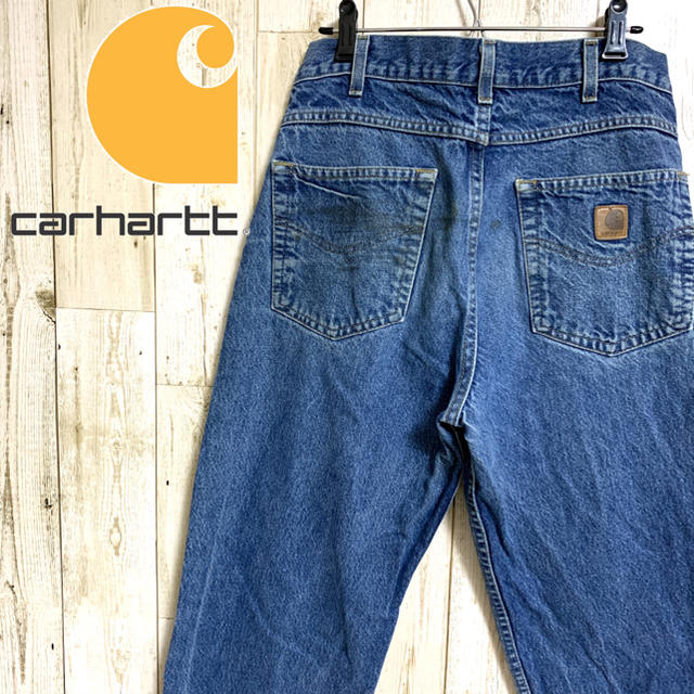 carhartt(カーハート)の専用【カーハート】革タグ付デニムパンツ ジーンズ メンズのパンツ(デニム/ジーンズ)の商品写真