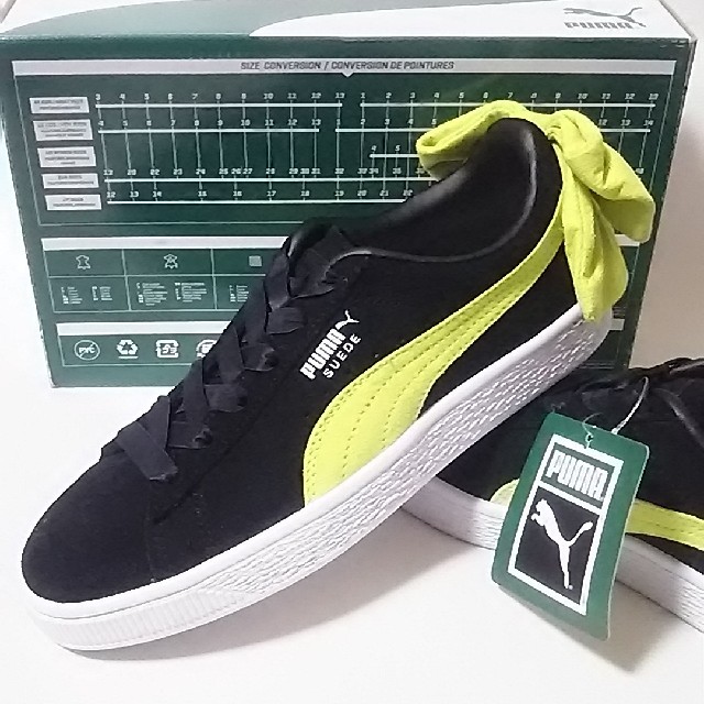 PUMA(プーマ)の
定10780円著名人愛用!プーマスエード新品リボンスニーカー希少22.5cm! レディースの靴/シューズ(スニーカー)の商品写真