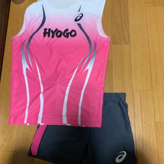 asics - 陸上競技 兵庫県代表ユニフォームの通販 by 饅頭's shop asics - 陸上競技 兵庫県代表ユニフォームの通販 by 饅頭's shop