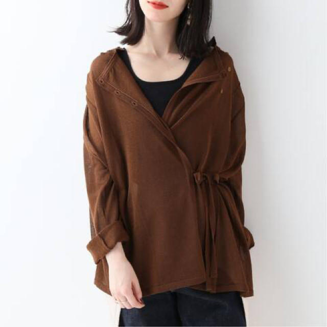 BEAUTY&YOUTH UNITED ARROWS(ビューティアンドユースユナイテッドアローズ)のTAN / SOFT SHINY CARDIGAN  レディースのトップス(カーディガン)の商品写真