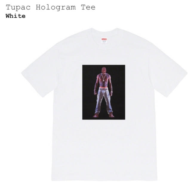 SUPREME Tupac Hologram Tee 2pac white 白のサムネイル