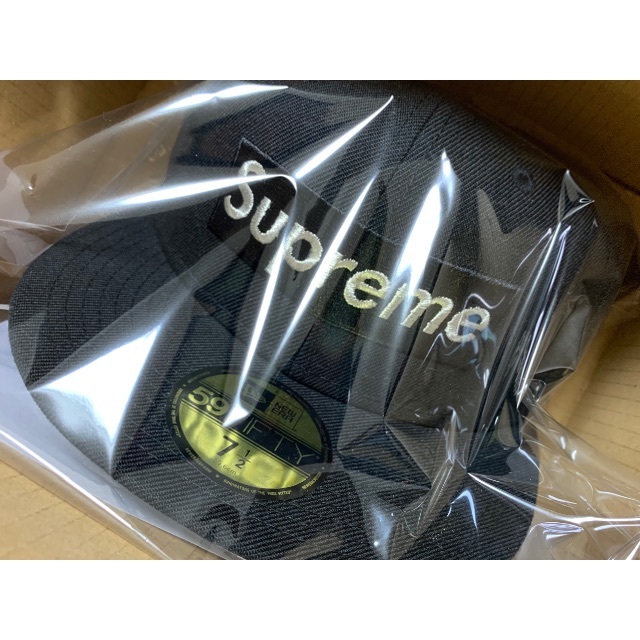 帽子$1M Metallic New Era 7 1/2 black 20ss