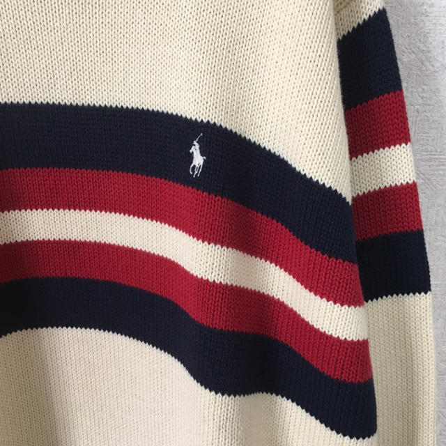 Ralph Lauren(ラルフローレン)のラルフローレン ニット セーター スウェット ワンポイント ビッグシルエット  メンズのトップス(ニット/セーター)の商品写真