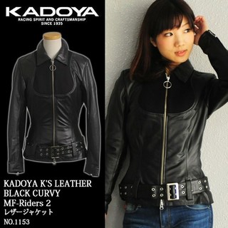 kadoya カドヤ  レザーライディングジャケット レディース(ライダースジャケット)