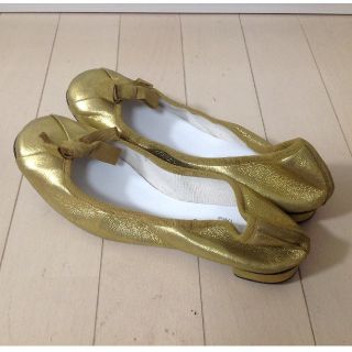 レペット(repetto)のレペット repetto スクエアトゥ バレエシューズ ゴールド(バレエシューズ)