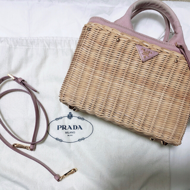 ☆安心の定価販売☆】 専用 ねねこ様 - PRADA PRADA ピンク カゴバッグ