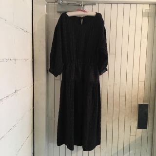 クロエ(Chloe)のvintage Chloé black silk one-piece.(ひざ丈ワンピース)