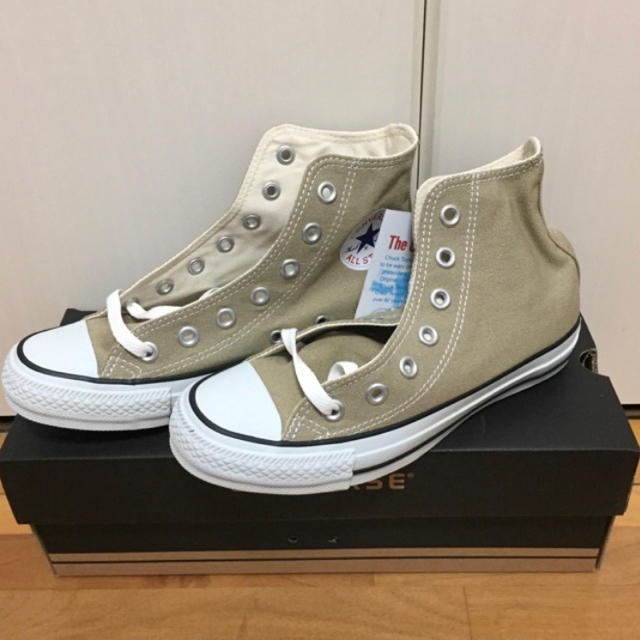 CONVERSE(コンバース)のコンバース  ベージュ　ハイカット  23 レディースの靴/シューズ(スニーカー)の商品写真