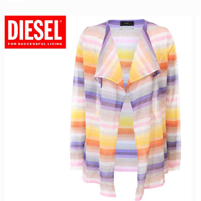 DIESEL(ディーゼル)の★DIESEL ディーゼル レディース★薄手サマーニットラメ糸混長袖カーディガン レディースのトップス(カーディガン)の商品写真