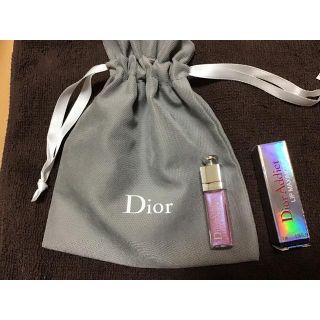 ディオール(Dior)のマキシマイザー　009 ホロピンク　レアな　ミニサイズ　ミニ巾着つけます(リップグロス)