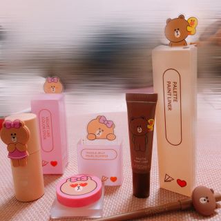 ミシャ(MISSHA)のMISSHA LINEコラボ　3点まとめ売り　ハイライト　プランパー　ライナー(アイライナー)