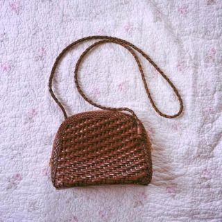 ロキエ(Lochie)の美品 ヴィンテージ メッシュ レザー バッグ　kiaris vintage(ショルダーバッグ)