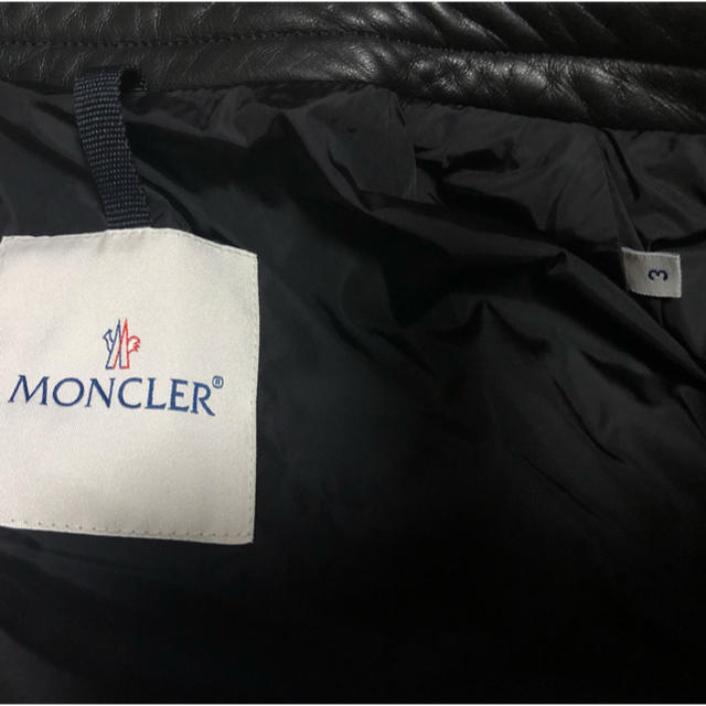 MONCLER(モンクレール)のモンクレールライダージャケット・一部レザー メンズのジャケット/アウター(ライダースジャケット)の商品写真