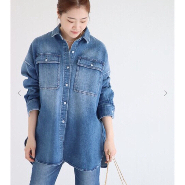 Plage(プラージュ)のHealthy denim  SUPER BIGシャツ　新品 レディースのトップス(シャツ/ブラウス(長袖/七分))の商品写真