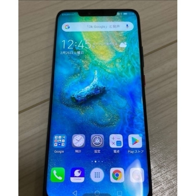 Huawei mate20 pro  ブルー　LYAーL09  シムフリー解除 スマホ/家電/カメラのスマートフォン/携帯電話(スマートフォン本体)の商品写真