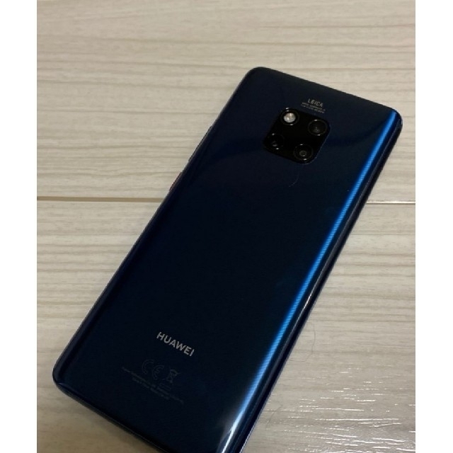 Huawei mate20 pro  ブルー　LYAーL09  シムフリー解除 スマホ/家電/カメラのスマートフォン/携帯電話(スマートフォン本体)の商品写真