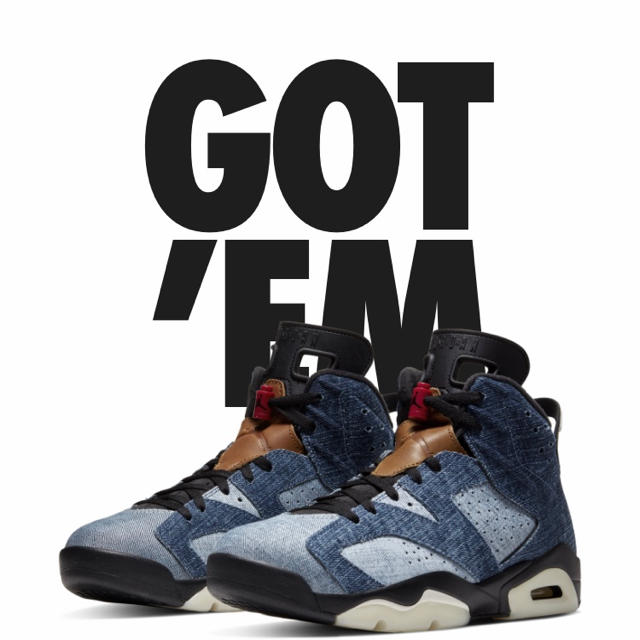 NIKE(ナイキ)のjordan 6 デニム　新品　denim スニーカーズ品 メンズの靴/シューズ(スニーカー)の商品写真