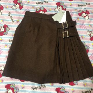 セシルマクビー(CECIL McBEE)のセシル スカート スカパン ブラウン プリーツ タグ付き(ミニスカート)