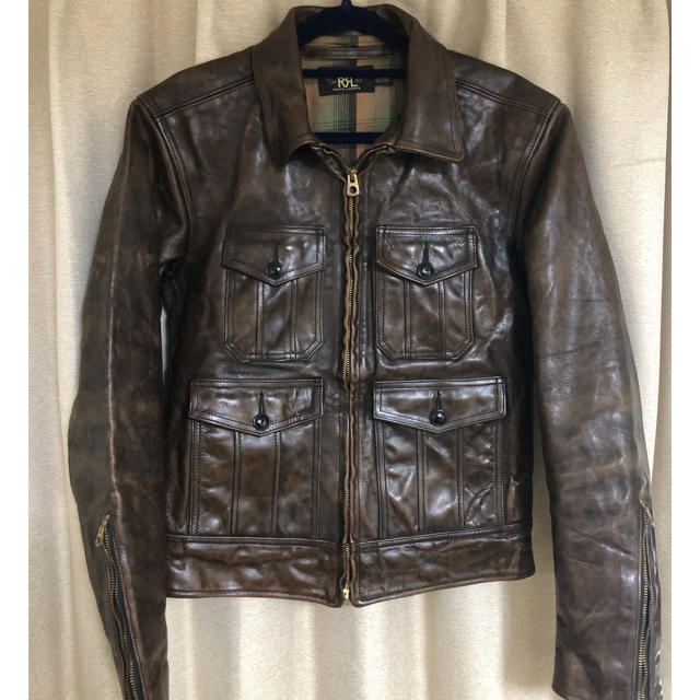 RRL(ダブルアールエル)のRRL カウレザージャケット　ダブルアールエル メンズのジャケット/アウター(レザージャケット)の商品写真