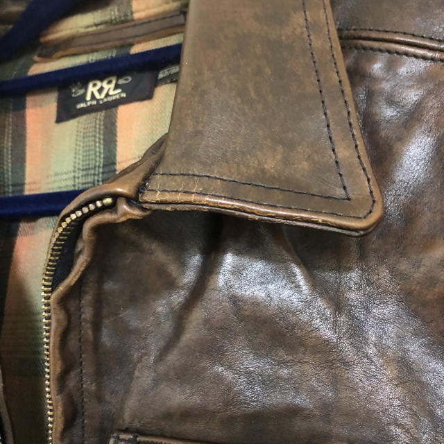 RRL(ダブルアールエル)のRRL カウレザージャケット　ダブルアールエル メンズのジャケット/アウター(レザージャケット)の商品写真