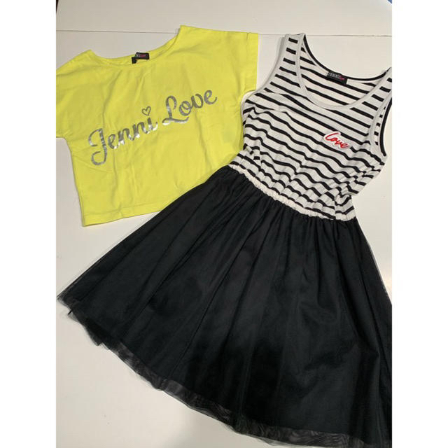 JENNI(ジェニィ)の美品！ジェニィラブ　チュールワンピース　140 キッズ/ベビー/マタニティのキッズ服女の子用(90cm~)(ワンピース)の商品写真