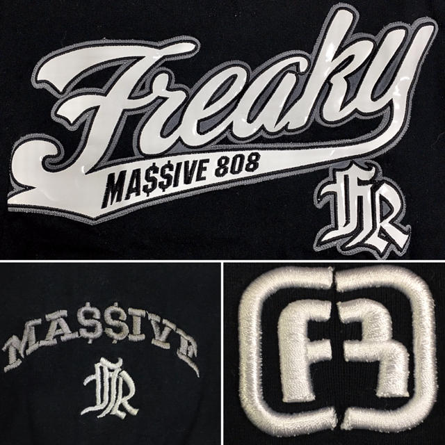 FREAKY - FREAKY MASSIVE フリーキー エナメルロゴ T-shirt/Lの FREAKY - FREAKY MASSIVE フリーキー エナメルロゴ T-shirt/Lの