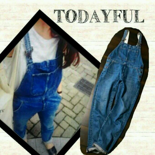 ソフトパープル TODAYFUL DANIEL´s over all オーバーオール